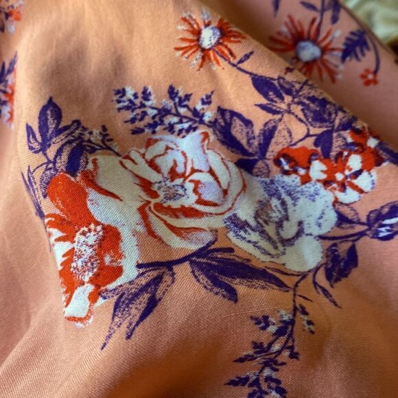 Abound Peach Floral Mini Dress Sz XS NWT - Picture 6 of 6